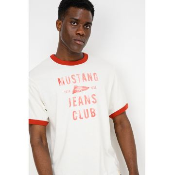 Tricou cu garnituri contrastante Akron - Rosu/Alb