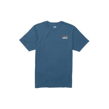 Tricou cu imprimeu barca si decolteu rotund