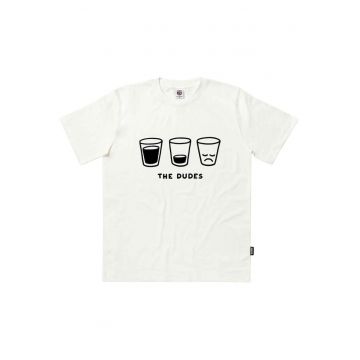 Tricou cu imprimeu cu pahare