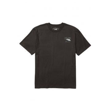 Tricou cu imprimeu grafic pe partea din spate si maneci scurte