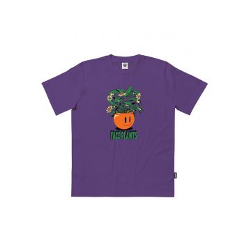 Tricou cu imprimeu grafic si croiala regular