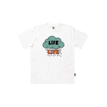 Tricou cu imprimeu grafic si text regular