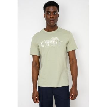 Tricou cu imprimeu logo Austin - Verde stins