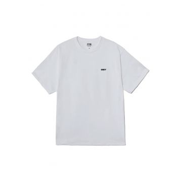 Tricou cu imprimeu logo si grafic la spate Exclamation