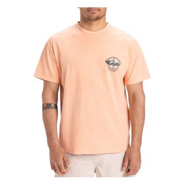 Tricou cu imprimeu pe spate - Portocaliu pal