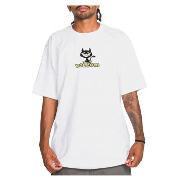 Tricou de bumbac organic cu imprimeu pisica