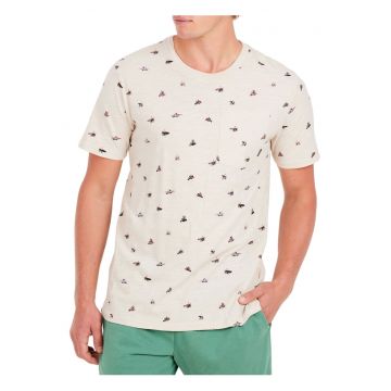 Tricou din bumbac cu buzunar pe piept