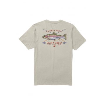 Tricou din bumbac cu decolteu la baza gatului