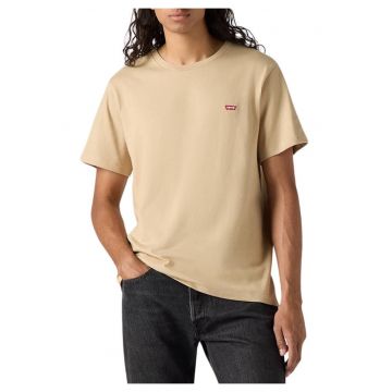 Tricou din bumbac cu detaliu logo brodat discret
