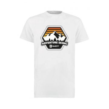 Tricou din bumbac cu imprimeu grafic frontal