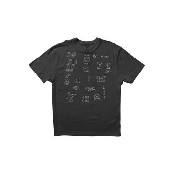 Tricou din bumbac cu imprimeu grafice variate