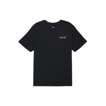 Tricou din bumbac cu imprimeu peste si maneci scurte