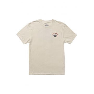 Tricou din bumbac cu logo grafic pe partea din spate si discret pe partea din fata
