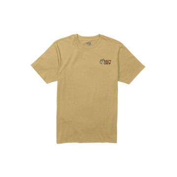 Tricou din bumbac cu maneci scurte si imprimeu supradimensionat pe partea din spate