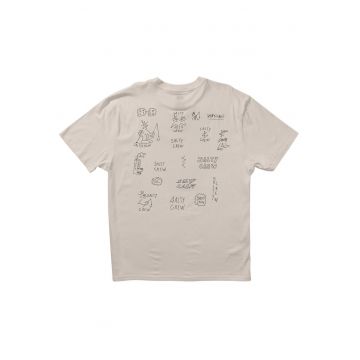 Tricou din bumbac cu model logo variat