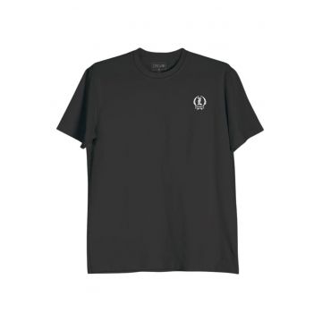 Tricou din bumbac organic cu detaliu frontal si imprimeu pe partea din spate Lopez Originals