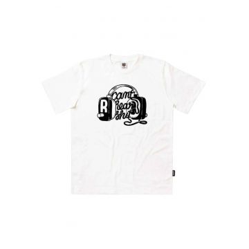 Tricou din bumbac organic cu imprimeu grafic si text