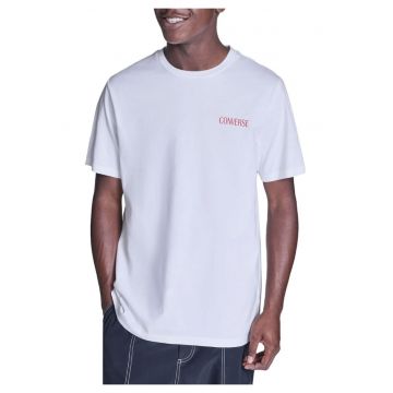 Tricou lejer cu imprimeu grafic si logo