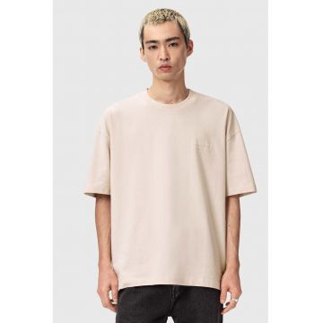 Tricou lejer de bumbac Xander - Alb fildes