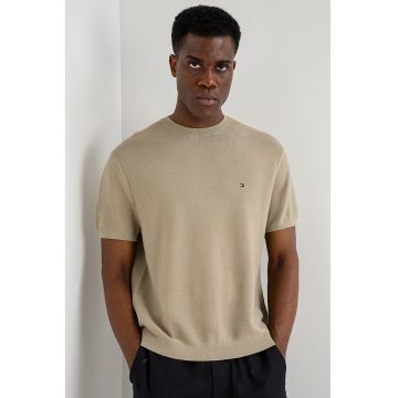 Tricou lejer din bumbac organic Cool - Bej inchis