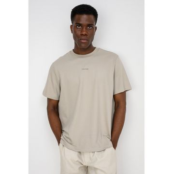Tricou lejer din bumbac pique - Grej