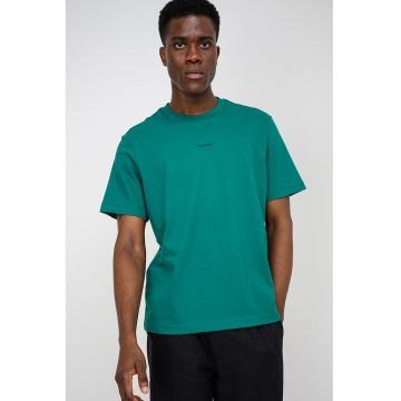 Tricou lejer din bumbac pique - Verde