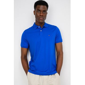 Tricou polo regular fit din bumbac - Albastru inchis