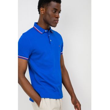 Tricou polo slim fit - Albastru royal