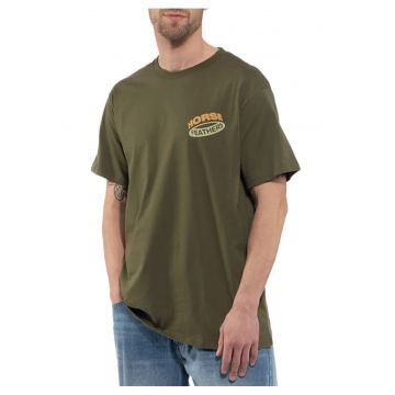 Tricou regular fit cu imprimeu pe spate