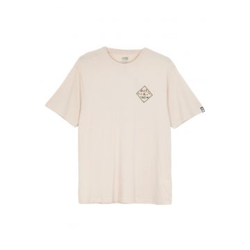 Tricou regular fit din bumbac cu logo pe partea din spate