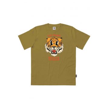 Tricou regular fit din bumbac organic cu imprimeu pe piept