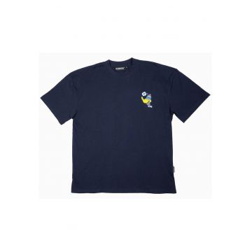 Tricou relaxed fit cu imprimeu pe partea din spate Flying Duck