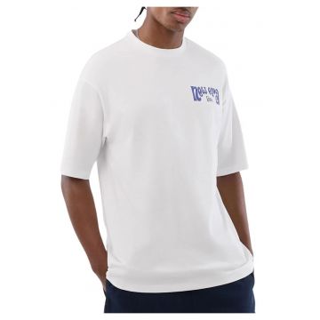 Tricou supradimensionat cu imprimeu Fun Pizza