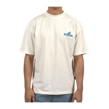 Tricou supradimensionat din bumbac cu imprimeu grafic pe partea din spate