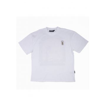 Tricou supradimensionat din jerseu cu imprimeu pe partea din spate Vanity