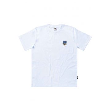 Tricou uni cu imprimeu discret pe piept