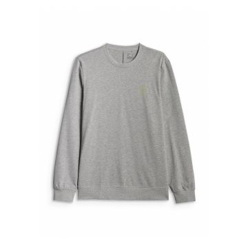 Bluza barbati -  maneca lunga - gri - material de grosime medie - croiala regulara -