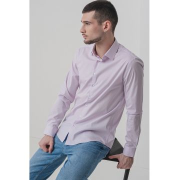Camasa slim fit uni - Lila
