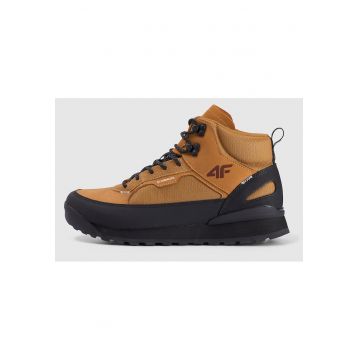 Ghete sport barbati  HEX - piele intoarsa si nabuc - impermeabile - negru/maro - pentru vreme tranzitorie -