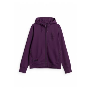 Hanorac barbat  ciclism MTB - tricot durabil - gluga reglabila - imprimeuri dinamice - mov -