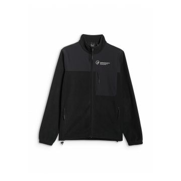Hanorac barbati -  polar - guler regular - negru -