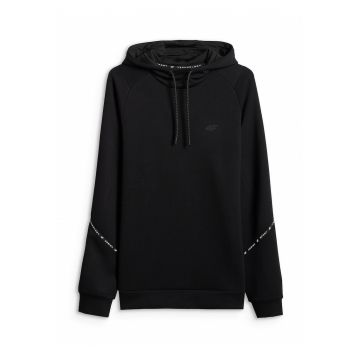 Hanorac barbati -  regular - cu gluga - negru - bumbac