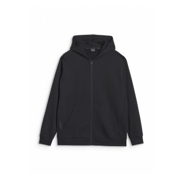 Hanorac Negru Barbati  Gluga - Bumbac - Negru