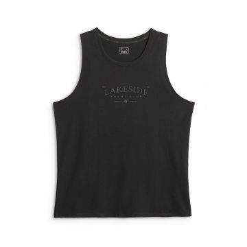 Maiou barbati -  regular - cu imprimeu - negru - bumbac -