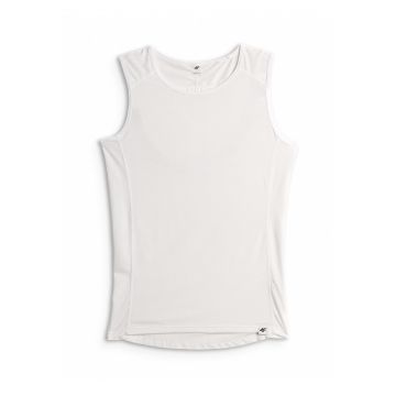 Maiou ciclism barbati -  slim fit - alb - 4F Dry -