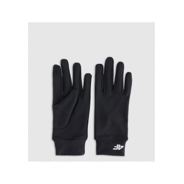 Manusi  Touch Screen unisex negre - marimea L - material sintetic - design fara izolatie