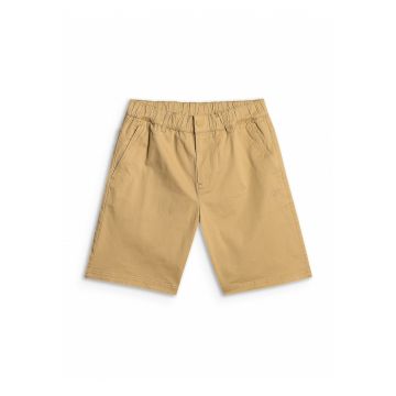 Pantaloni scurti barbati -  casual - bej - fabricat din material respirabil