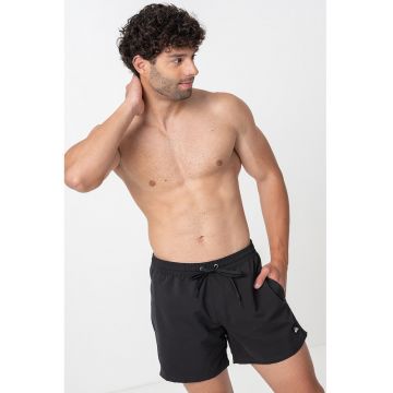 Pantaloni scurti de baie cu snururi - Negru