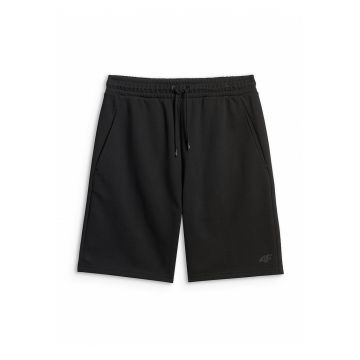 Pantaloni scurti sport  croiala regular - talie ajustabila - 2 buzunare - negru - material usor