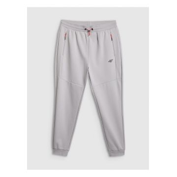 Pantaloni sport barbati -  joggere - talie reglabila - 2 buzunare laterale - gri - material functional -